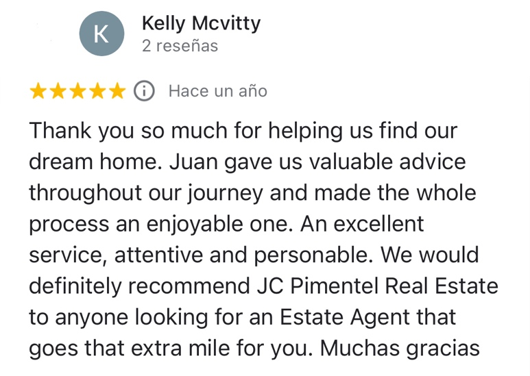 Kelly Mcvitty Review | JC Pimentel Real Estate